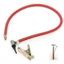 Bicycle-Bike Tire Hand Air Pump Clip Chuck Inflator Hose Great Tyre 60cm Hot