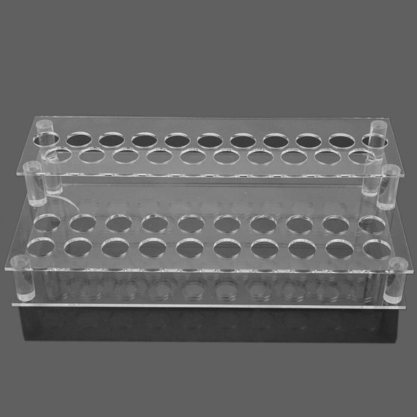 Clear Acrylic 41 Holes Double Layer Lipstick Holder Display Cosmetic Makeup Case