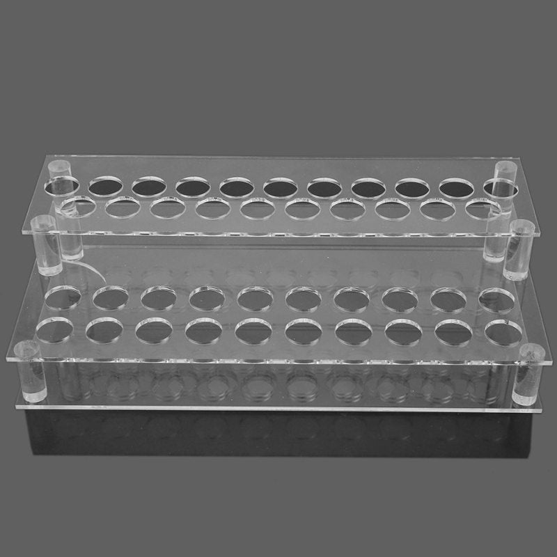 Clear Acrylic 41 Holes Double Layer Lipstick Holder Display Cosmetic Makeup Case