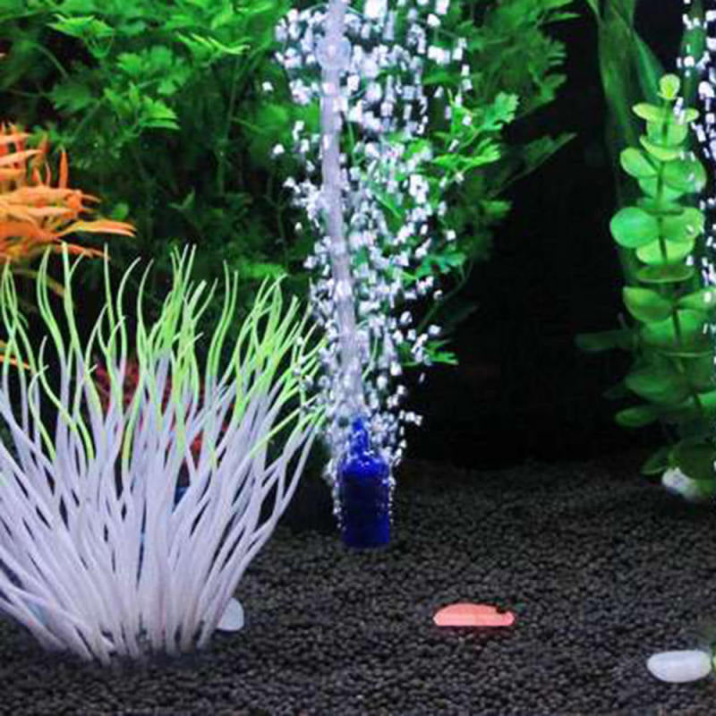 10x Durable Air Stone Aquarium Aeration Tube Wall Curtain Fish Tank Pu JVK
