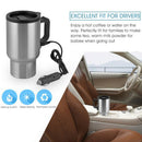 12V Stainless Steel Travel Heated Thermos Coffee Tea Pots Mug Cup 500ml In-Car