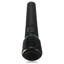 2-in-1 Black Color Wired & Wireless Handheld Microphone Receiver Unidirectional