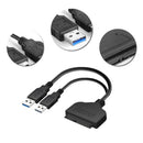 SATA Extension Cable Hard Drive Adapter Converter USB 3.0 to 2.5 High Q GDF