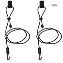 2 pcs Kayak Canoe Rafting Fishing Rod Oars Elastic  Lanyard Paddle Leas FUG