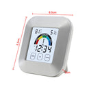 Clock Indoor Temperature Humidity Meter Comfort Index Display Touch Scre OGC