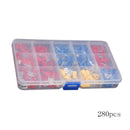 280Pcs  Insulated Piggy Back Splice Crimp Electrical Terminal Block Set  WNY