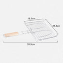 Stainless Steel Barbecue Net Grill For Bake Fish Meat Outdoor BBQ Tool NDI