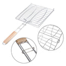 Stainless Steel Barbecue Net Grill For Bake Fish Meat Outdoor BBQ Tool NDI