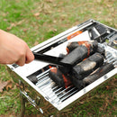 8Pcs Set Long Skewers Kitchen Outdoor BBQ Tools BBQ Grill Accessories Well APM