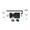 For VGA to HDMI Female Full HD 1080P Video Converter Adapter Box For TV Laptop