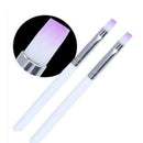 2x Nail Art UV Gel Painting Drawing Brushes Acrylic Flat Brush Professional DDX