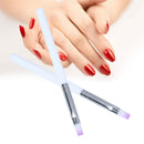 2x Nail Art UV Gel Painting Drawing Brushes Acrylic Flat Brush Professional DDX