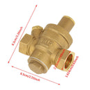 1Pcs Adjustable Brass Water Pressure Reducing Valve Regulator Reducer 1/2 VFI