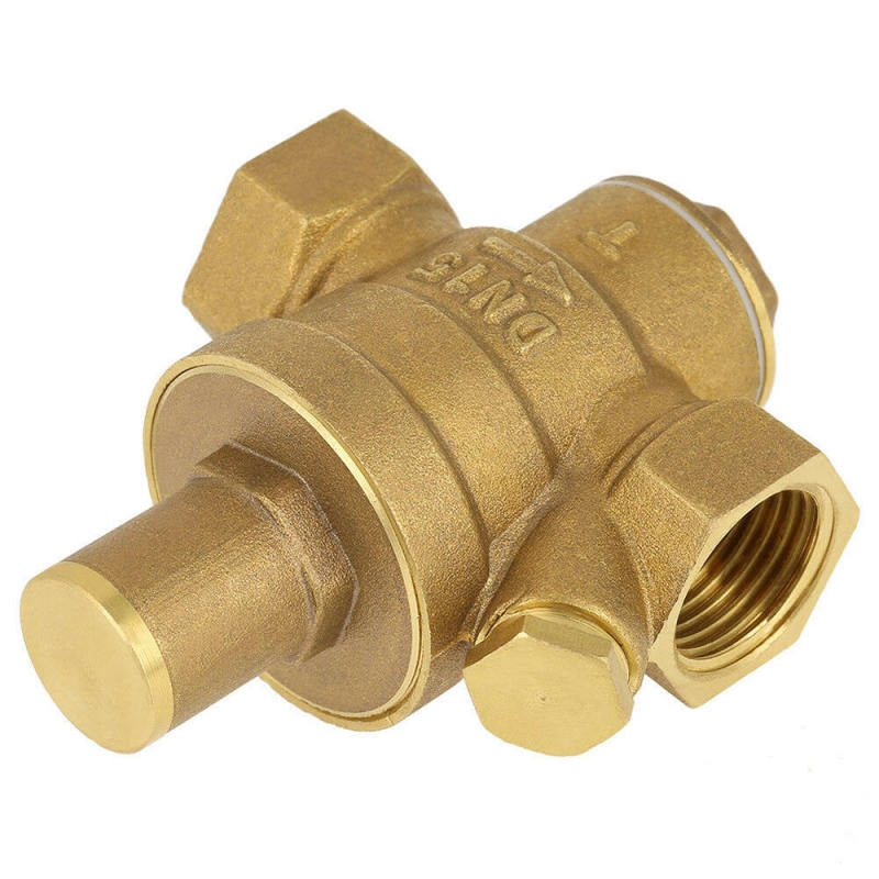 1Pcs Adjustable Brass Water Pressure Reducing Valve Regulator Reducer 1/2 VFI