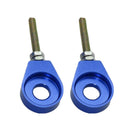 2x 12mm Blue Chain Adjuster Tensioner Block for Dirt Bike Motorcycle Quad ATV gf