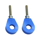 2x 12mm Blue Chain Adjuster Tensioner Block for Dirt Bike Motorcycle Quad ATV gf
