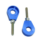 2x 12mm Blue Chain Adjuster Tensioner Block for Dirt Bike Motorcycle Quad ATV gf