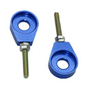2x 12mm Blue Chain Adjuster Tensioner Block for Dirt Bike Motorcycle LLO