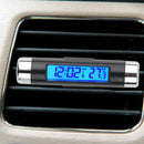 LED Digital Display luminous Thermometer Car Electronic Clock Air Outlet VQT