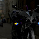LED Two-color Motorcycle Arrow Turn To Lighting Driving Turn Signal Lamp RYH
