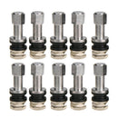 8 pcs TR48E Bolt-in Auto Car Tubeless Wheel Tire Valve Stems Dust Caps Alu UJB
