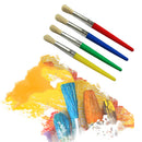 4x Children's DIY Graffiti Pen Flat Head Plastic Rod Pig Mane Oil Painti OSM