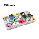 150pcs 12.5mm Snap Fastener Stud Sewing Leather Clothing Button Craft hot  MND