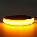 Universal Bright Amber LED Fork Lights Turn Signal Strip Lamps For Motor WAX
