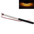 Bright Amber LED Fork Lights Turn Signal Strip Lamps For Motorcy Universal