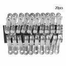 20Pcs Stainless Steel Clothes Pegs Metal Clips Socks Clips Clothes Pins  HPD