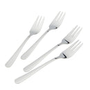 4X Stainless Steel Dessert Fork Kitchen Snacks Cake Fruit Fork Salad Tool Lot