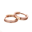 Jewellry Fashion Crystal Round Hoop Ear Stud Earrings Wedding Bridal 2 Pai LRA
