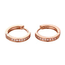 Jewellry Fashion Crystal Round Hoop Ear Stud Earrings Wedding Bridal 2 Pai LRA