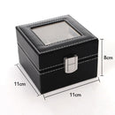 2 Slots Watch Display Case Jewelry Collection Storage Organizer Box Ca RRT