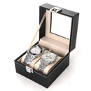 2 Slots Watch Display Case Jewelry Collection Storage Organizer Box Ca RRT