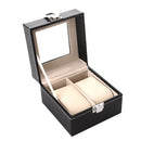 2 Slots Watch Display Case Jewelry Collection Storage Organizer Box Ca RRT