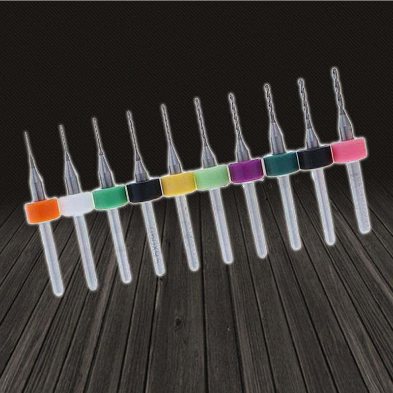 1 Set Of 10pcs Micro Carbide Drill Bits For PCB CNC Mill X Carve Engraving Well