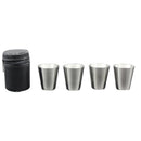 4Pcs Portable Stainless Steel Mini Cup Mug Drinking Coffee Beer Tumbler New Hot