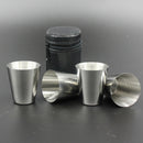 4Pcs Portable Stainless Steel Mini Cup Mug Drinking Coffee Beer Tumbler New Hot