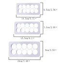 6x Round Embossed Strip Base Circular Printing Mould For Baking Cakes M ABF