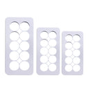 6x Round Embossed Strip Base Circular Printing Mould For Baking Cakes M ABF