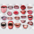 20x Funny Lips Mouth Wedding Photo Booth Party Reunion Decoration Selfie WMC