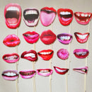 20x Funny Lips Mouth Wedding Photo Booth Party Reunion Decoration Selfie WMC