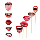 20x Funny Lips Mouth Wedding Photo Booth Party Reunion Decoration Self IIQ