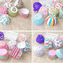 200pcs Colorful Paper Cake Cupcake Liner Case Wrapper Muffin Baking Cup P XUS