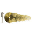 6Pcs HSS Circular Saw Blade Cutting Disc Rotary Tool Mandrel Cutoff DIY G ITH