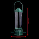 Green Hanging Feeding Wild Bird Feeder Seed Container Hanger Outdoor Garden Yard