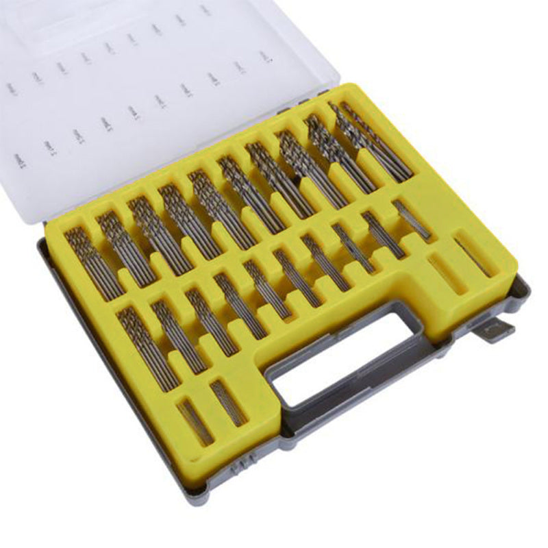 150x HSS Metric Drill Set Titanium Coated Twist Drill Metal Wood 0.4-3.2mm QMQ