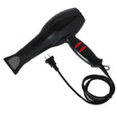 Professional Style Hair Dryer 1600W Hair Blow Dryer Blower Black Hot Cold Wind M
