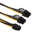 18AWG Dual Mini 6-Pin To 8-Pin Male PCI-E Power Cord For Video Cards CTI